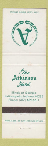 Matchbook Cover - Atkinson Hotel Indianapolis IN WEAR