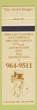 Matchbook Cover - Artful Dodge Toronto ON