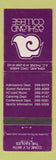 Matchbook Cover - Ashland College OH
