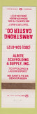 Matchbook Cover - Armstrong Caster Denver Colorado WORN