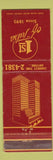 Matchbook Cover - 1st Bank of Tulsa OK WEAR