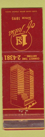 Matchbook Cover - 1st Bank of Tulsa OK WEAR