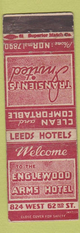 Matchbook Cover - Englewood Arms Hotel New York City? WORN