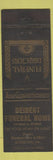Matchbook Cover - Deibert Funeral Home Elverson PA