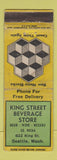 Matchbook Cover - King Street Beverage Store Seattle WA WORN