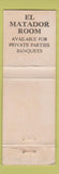 Matchbook Cover - Spanish Villa San Antonio TX WEAR