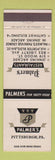 Matchbook Cover - Palmer's Restaurants Pittsburgh PA