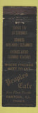Matchbook Cover - Peoples Cafe Rantoul IL low phone # WEAR