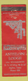 Matchbook Cover - Antelope Lodge Alpine TX low phone # WORN