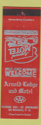 Matchbook Cover - Arnold Lodge and Motel De Beauce QC