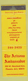 Matchbook Cover - Arizona Ambassador Phoenix AZ