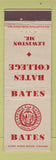 Matchbook Cover - Bates College Lewiston ME