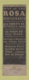 Matchbook Cover - New American Hotel Pittsfield MA POOR