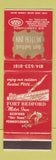 Matchbook Cover - Fort Bedford Motor Inn Bedford PA girlie