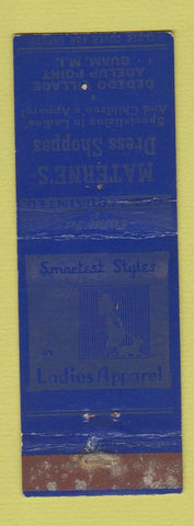 Matchbook Cover - Materne's Dresses Guam WORN