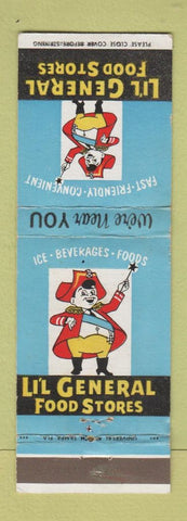 Matchbook Cover - Lil General Food Stores