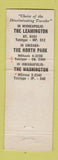 Matchbook Cover - Benson Hotels Minneapolis Indianapolis Chicago WEAR