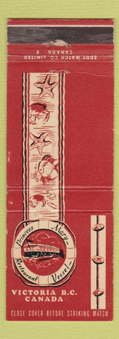 Matchbook Cover - Princess Mary Restaurant Victoria BC