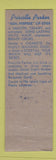 Matchbook Cover - Priscilla Parker Lipstick Louise Beauty Salon Denver?