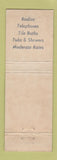 Matchbook Cover - Town and Country Motel Warren OH