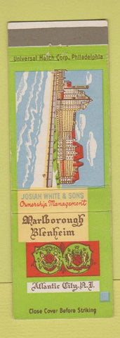 Matchbook Cover - Marlborough Blenheim Atlantic City NJ