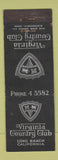 Matchbook Cover - Virginia Country Club Long Beach CA WEAR