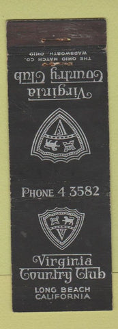 Matchbook Cover - Virginia Country Club Long Beach CA WEAR