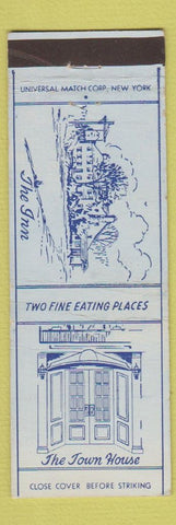 Matchbook Cover - The Inn Town House Bernardsville NJ Morristown