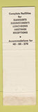 Matchbook Cover - The Hillcrest Toledo OH SAMPLE WORN