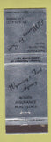 Matchbook Cover - Ed Murray & Sons Cheyenne WY Real Estate Insurance WEAR