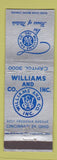Matchbook Cover - Williams Metals Cincinnati OH