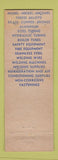 Matchbook Cover - Williams Metals Cincinnati OH