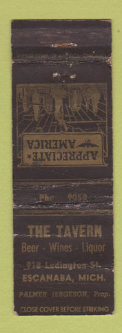 Matchbook Cover - The Tavern Escanaba MI POOR