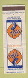 Matchbook Cover - Shell Fish Restaurant Port Lavaca TX Corpus Christi