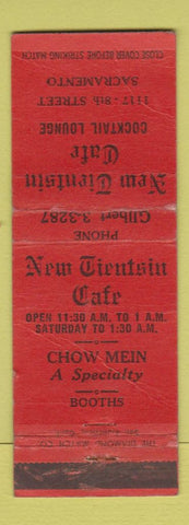 Matchbook Cover - New Tientsin Cafe Sacramento CA WORN