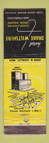 Matchbook Cover - Hotel Drake Wiltshire San Francisco CA WORN
