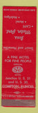 Matchbook Cover - Ives Motor Port Cafe Motel Mobil oil gas Compton IL WEAR