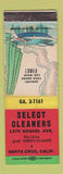 Matchbook Cover - Select Cleaners Santa Cruz CA WEAR