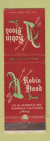 Matchbook Cover - Robin Hood Inn Glendale CA