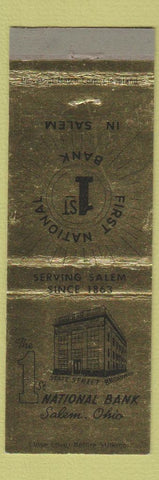 Matchbook Cover - 1st National Bank Salem OH
