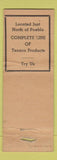 Matchbook Cover - Columbine Inn Pueblo Colorado WORN Texaco oil gas