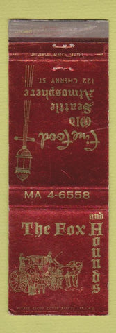Matchbook Cover - Fox and Hounds Seattle WA WEAR