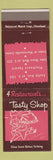Matchbook Cover - Tasty Shop Cleveland OH