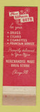 Matchbook Cover Cannonballs Messanger Service Merchandise Mart Drugs Chicago IL