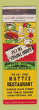 Matchbook Cover - Mattix Restaurant Knightstown IN