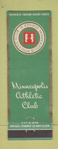 Matchbook Cover - Minneapolis Athletic Club MN WEAR