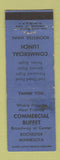 Matchbook Cover - Commercial Lunch Buffet Rochester MN WEAR