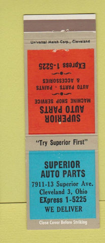 Matchbook Cover - Superior Auto Parts Cleveland OH
