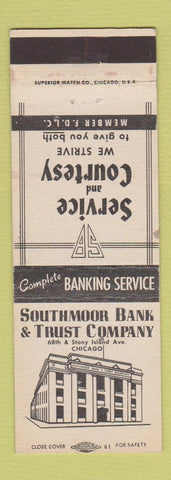 Matchbook Cover - Southmoor Bank and Trust Chicago IL