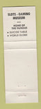 Matchbook Cover - Domenic's Delta Saloon Virginia City NV WEAR